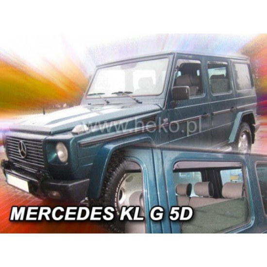 MERCEDES G-CLASS W463 5D 1990-2018 ΣΕΤ ΑΝΕΜΟΘΡΑΥΣΤΕΣ ΑΥΤΟΚΙΝΗΤΟΥ ΑΠΟ ΕΥΚΑΜΠΤΟ ΦΙΜΕ ΠΛΑΣΤΙΚΟ HEKO - 4 ΤΕΜ. Ανεμοθραύστες