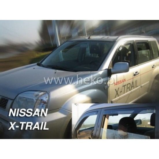 NISSAN X-TRAIL (I) (T30) 5D 2001-2007 ΖΕΥΓΑΡΙ ΑΝΕΜΟΘΡΑΥΣΤΕΣ ΑΠΟ ΕΥΚΑΜΠΤΟ ΦΙΜΕ ΠΛΑΣΤΙΚΟ HEKO - 2 ΤΕΜ. Ανεμοθραύστες