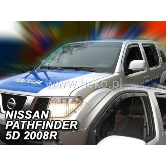 NISSAN PATHFINDER (R51) 5D 2005-2012 / X-TERRA 2005-2008 ΖΕΥΓΑΡΙ ΑΝΕΜΟΘΡΑΥΣΤΕΣ ΑΠΟ ΕΥΚΑΜΠΤΟ ΦΙΜΕ ΠΛΑΣΤΙΚΟ HEKO - 2 ΤΕΜ. Ανεμοθραύστες