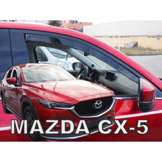 MAZDA CX-5 5D 2017+ ΖΕΥΓΑΡΙ ΑΝΕΜΟΘΡΑΥΣΤΕΣ ΑΠΟ ΕΥΚΑΜΠΤΟ ΦΙΜΕ ΠΛΑΣΤΙΚΟ HEKO - 2 ΤΕΜ. Ανεμοθραύστες