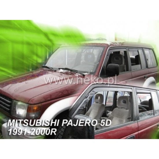 MITSUBISHI PAJERO (II) / SHOGUN V20 5D 1991-1999 ΖΕΥΓΑΡΙ ΖΕΥΓΑΡΙ ΑΝΕΜΟΘΡΑΥΣΤΕΣ ΑΠΟ ΕΥΚΑΜΠΤΟ ΦΙΜΕ ΠΛΑΣΤΙΚΟ HEKO - 2 ΤΕΜ. Ανεμοθραύστες