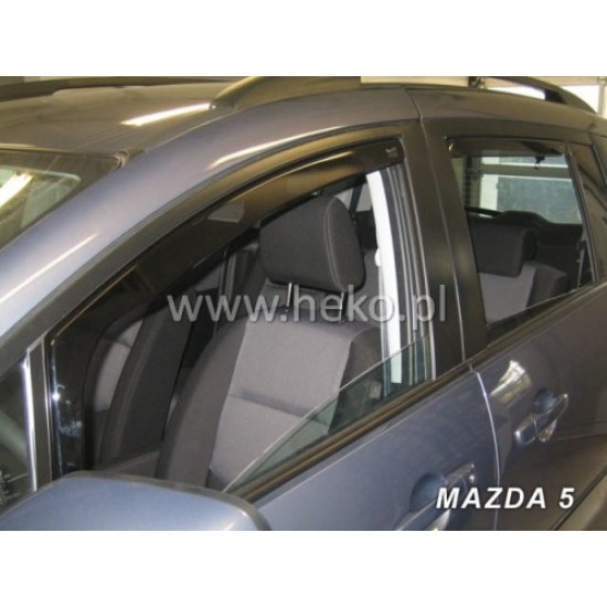 MAZDA 5 (I/II) 5D 2006-2018 ΖΕΥΓΑΡΙ ΑΝΕΜΟΘΡΑΥΣΤΕΣ ΑΠΟ ΕΥΚΑΜΠΤΟ ΦΙΜΕ ΠΛΑΣΤΙΚΟ HEKO - 2 ΤΕΜ. Ανεμοθραύστες