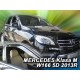 MERCEDES W166 M-CLASS 5D 2011-2015 / X166 GLS-CLASS 5D 2015-2019 / W292-W166 GLE-CLASS 2016-2019 ΖΕΥΓΑΡΙ ΑΝΕΜΟΘΡΑΥΣΤΕΣ ΑΠΟ ΕΥΚΑΜΠΤΟ ΦΙΜΕ ΠΛΑΣΤΙΚΟ HEKO - 2 ΤΕΜ. Ανεμοθραύστες