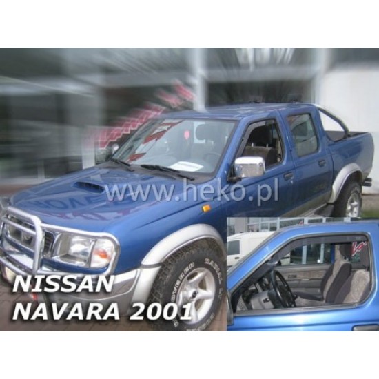 NISSAN NAVARA PICK-UP D22 / NP300 2D/4D 2001-2005 (ΜΕ ΕΣΟΧΗ ΚΑΘΡΕΠΤΗ) ΖΕΥΓΑΡΙ ΑΝΕΜΟΘΡΑΥΣΤΕΣ ΑΠΟ ΕΥΚΑΜΠΤΟ ΦΙΜΕ ΠΛΑΣΤΙΚΟ HEKO - 2 ΤΕΜ. Ανεμοθραύστες