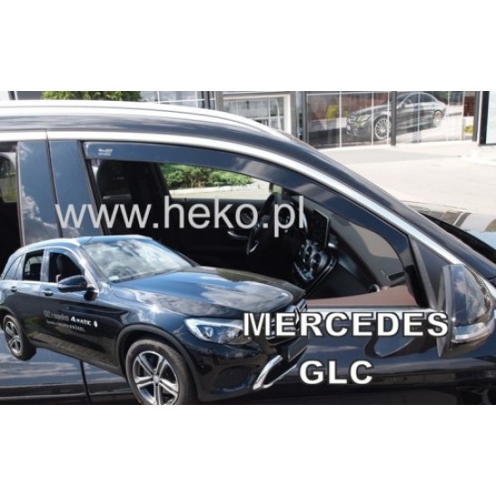 MERCEDES X253 GLC-CLASS 5D 2016+ ΖΕΥΓΑΡΙ ΑΝΕΜΟΘΡΑΥΣΤΕΣ ΑΠΟ ΕΥΚΑΜΠΤΟ ΦΙΜΕ ΠΛΑΣΤΙΚΟ HEKO - 2 ΤΕΜ. Ανεμοθραύστες