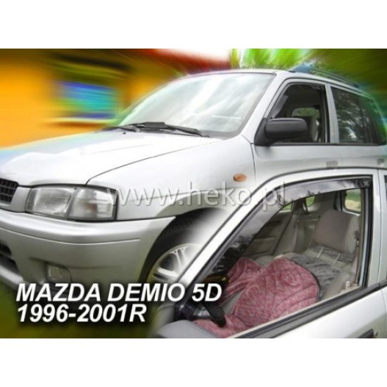 MAZDA DEMIO 5D 1996-2001 ΖΕΥΓΑΡΙ ΑΝΕΜΟΘΡΑΥΣΤΕΣ ΑΠΟ ΕΥΚΑΜΠΤΟ ΦΙΜΕ ΠΛΑΣΤΙΚΟ HEKO - 2 ΤΕΜ. Mazda