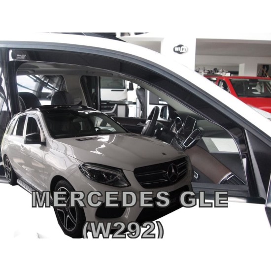 MERCEDES W166 M-CLASS 5D 2011-2015 / X166 GLS-CLASS 5D 2015-2019 / W292-W166 GLE-CLASS 2016-2019 ΖΕΥΓΑΡΙ ΑΝΕΜΟΘΡΑΥΣΤΕΣ ΑΠΟ ΕΥΚΑΜΠΤΟ ΦΙΜΕ ΠΛΑΣΤΙΚΟ HEKO - 2 ΤΕΜ. Ανεμοθραύστες