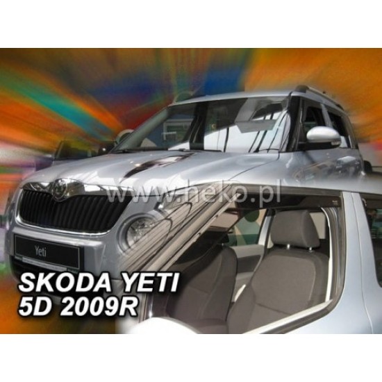 SKODA YETI 5D 2009+ ΖΕΥΓΑΡΙ ΑΝΕΜΟΘΡΑΥΣΤΕΣ ΑΠΟ ΕΥΚΑΜΠΤΟ ΦΙΜΕ ΠΛΑΣΤΙΚΟ HEKO - 2 ΤΕΜ. Ανεμοθραύστες