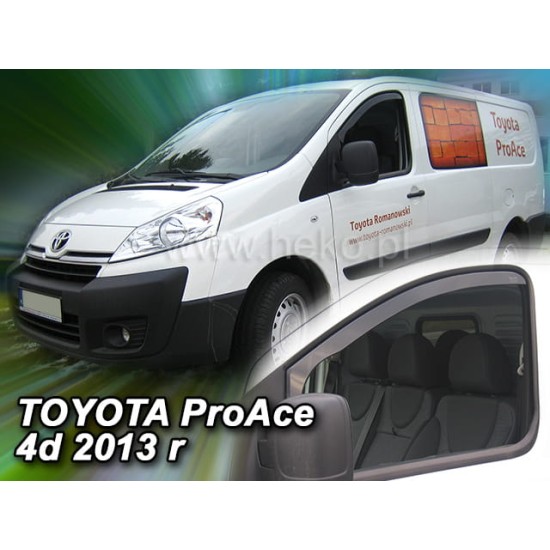 FIAT SCUDO II / PEUGEOT EXPERT II / CITROEN JUMPY II 4D 2007-2016 / TOYOTA PROACE I 4D 2013-2016 ΖΕΥΓΑΡΙ ΑΝΕΜΟΘΡΑΥΣΤΕΣ ΑΠΟ ΕΥΚΑΜΠΤΟ ΦΙΜΕ ΠΛΑΣΤΙΚΟ HEKO - 2 ΤΕΜ. Peugeot Fiat Citroen Toyota