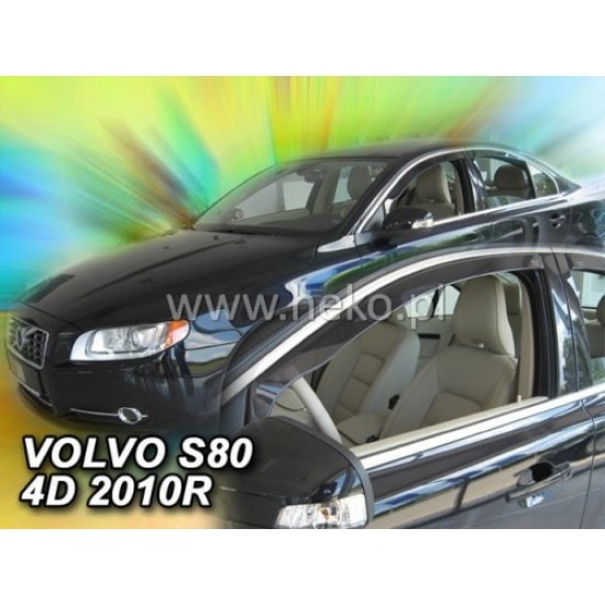 VOLVO S80 (II) 4D 2006+ / VOLVO XC/V70 5D 2007-2016 ΖΕΥΓΑΡΙ ΑΝΕΜΟΘΡΑΥΣΤΕΣ ΑΠΟ ΕΥΚΑΜΠΤΟ ΦΙΜΕ ΠΛΑΣΤΙΚΟ HEKO - 2 ΤΕΜ. Ανεμοθραύστες