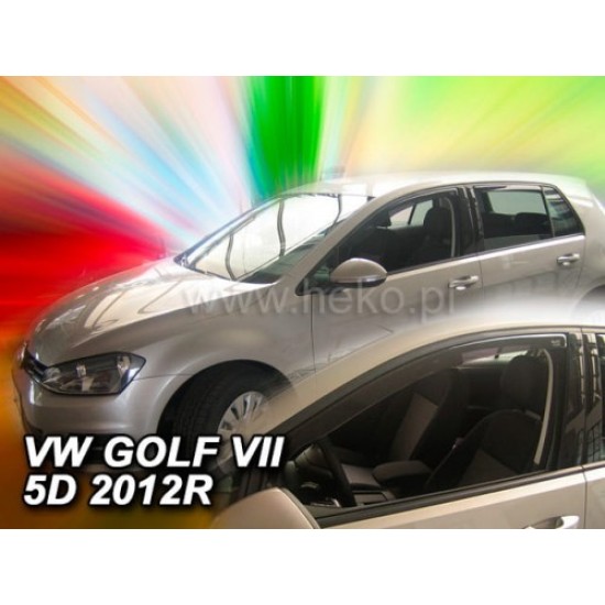 VOLKSWAGEN GOLF (VII) 5D 2012-2020 ΖΕΥΓΑΡΙ ΑΝΕΜΟΘΡΑΥΣΤΕΣ ΑΠΟ ΕΥΚΑΜΠΤΟ ΦΙΜΕ ΠΛΑΣΤΙΚΟ HEKO - 2 ΤΕΜ. Ανεμοθραύστες