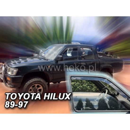 TOYOTA HILUX (V) 4D (N13) 1989-1997 ΖΕΥΓΑΡΙ ΑΝΕΜΟΘΡΑΥΣΤΕΣ ΑΠΟ ΕΥΚΑΜΠΤΟ ΦΙΜΕ ΠΛΑΣΤΙΚΟ HEKO - 2 ΤΕΜ. Ανεμοθραύστες