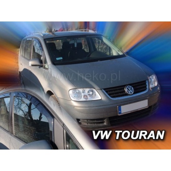 VOLKSWAGEN TOURAN (I/II) 5D 03.2003-2015 ΖΕΥΓΑΡΙ ΑΝΕΜΟΘΡΑΥΣΤΕΣ ΑΠΟ ΕΥΚΑΜΠΤΟ ΦΙΜΕ ΠΛΑΣΤΙΚΟ HEKO - 2 ΤΕΜ. Ανεμοθραύστες