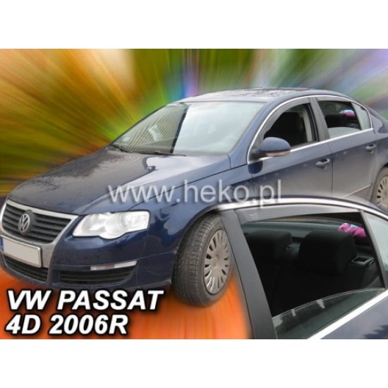 VOLKSWAGEN PASSAT (B6/B7) 4D (SEDAN) 03.2005-2015 ΣΕΤ ΑΝΕΜΟΘΡΑΥΣΤΕΣ ΑΥΤΟΚΙΝΗΤΟΥ ΑΠΟ ΕΥΚΑΜΠΤΟ ΦΙΜΕ ΠΛΑΣΤΙΚΟ HEKO - 4 ΤΕΜ. Ανεμοθραύστες