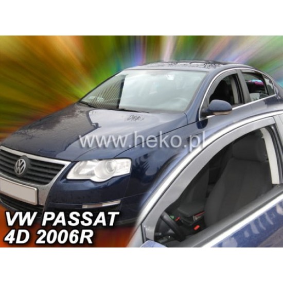 VOLKSWAGEN PASSAT (B6/B7) 4D/5D COMBI 03.2005-2015 ΖΕΥΓΑΡΙ ΑΝΕΜΟΘΡΑΥΣΤΕΣ ΑΠΟ ΕΥΚΑΜΠΤΟ ΦΙΜΕ ΠΛΑΣΤΙΚΟ HEKO - 2 ΤΕΜ. Ανεμοθραύστες