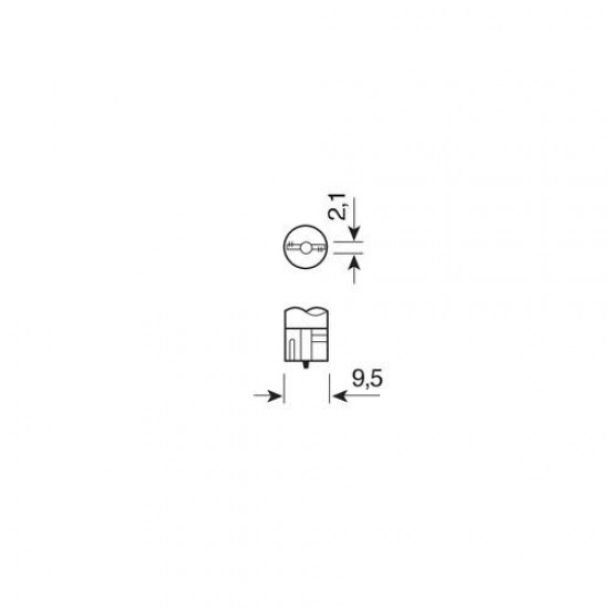 ΛΑΜΠΑΚΙΑ T10 24/28V W2,1x9,5d HYPER-LED15 - 2 ΤΕΜ. Χωρίς Κάλυκα