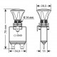 ΔΙΑΚΟΠΤΗΣ PUSH-PULL 14,2mm 12/24V 50A ΜΕ ΚΟΚΚΙΝΟ LED Διακόπτες Ρελέ