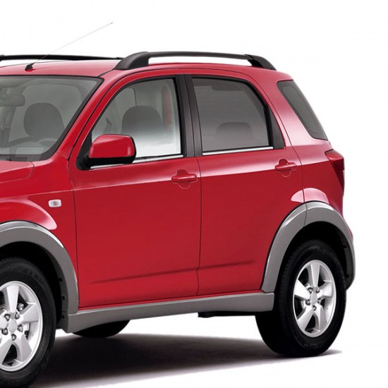 DAIHATSU TERIOS 5D 2006+ TRIM ΜΑΡΚΕ ΠΑΡΑΘΥΡΩΝ ΑΥΤΟΚΟΛΛΗΤΑ ΧΡΩΜΙΟΥ ΑΥΤΟΚΙΝΗΤΟΥ - 4 ΤΕΜ. Πόρτες