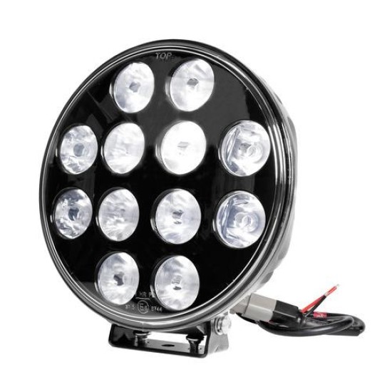 ΠΡΟΒΟΛΕΑΣ ORION 9>36V 12LED 120W 8.400LM 6.000K 215mm ΜΑΥΡΟΣ ΑΔΙΑΒΡΟΧΟΣ 1ΤΕΜ. Εξωτερικά Φώτα LED