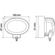 ΠΡΟΒΟΛΕΑΣ WL-23 3LED 9W 300lm 10>80V 100x87x61mm ΦΩΣ ΚΑΡΦΙ ΜΠΛΕ 1ΤΕΜ. Εξωτερικά Φώτα & Προβολείς LED