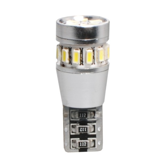 W5W 12V T10 W2,1x9,5d LED 18xSMD3104 ΛΕΥΚΟ (ΚΑΡΦΩΤΟ CAN-BUS) 1ΤΕΜ. M-TECH Χωρίς Κάλυκα