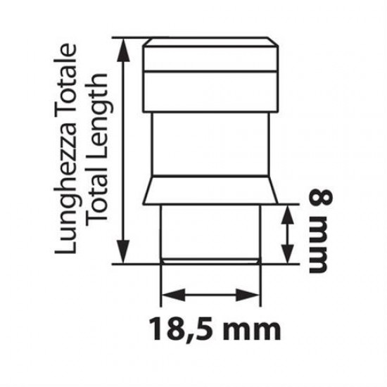 ΜΠΟΥΛΟΝΙΑ ΑΣΦΑΛΕΙΑΣ 12X1,50 42,2MM (19) ΙΣΙΑ ΜΕ ΡΟΔΕΛΑ K010 - 5 ΤΕΜ. Αντικλεπτικά Μπουλόνια