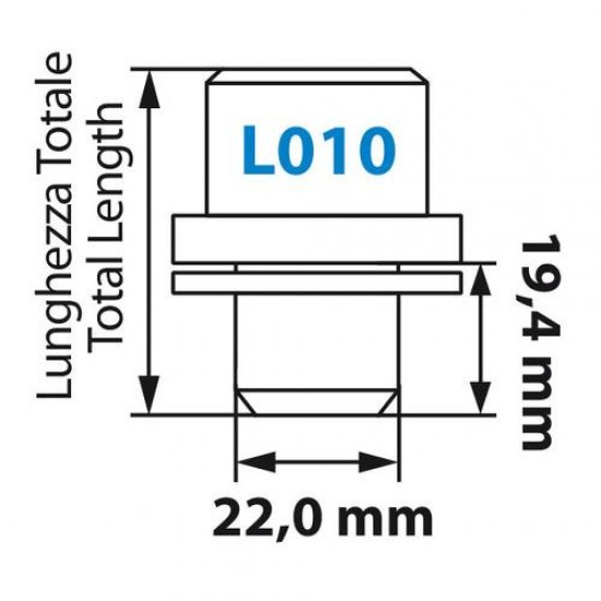 ΜΠΟΥΛΟΝΙΑ ΑΣΦΑΛΕΙΑΣ 14X1,50 19,44/42,6MM (22) ΙΣΙΑ ΜΕ ΡΟΔΕΛΑ L010 Αντικλεπτικά Μπουλόνια