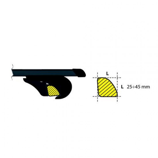 KIT ΑΚΡΑ (ΠΟΔΙΑ) ΓΙΑ ΣΙΔΕΡΕΝΙΕΣ ΜΠΑΡΕΣ NORDRIVE SW ME ΚΛΕΙΔΙ - 4 TEM. Άκρα για Μπάρες