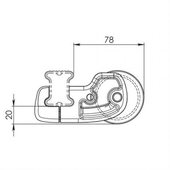 ROLLER ΓΙΑ ΜΠΑΡΕΣ ΜΑΥΡΕΣ Κ-7 L=96CM Αξεσουάρ Για Μπάρες Οροφής