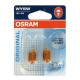 WY5W (T10)12V 5W W2,1x9,5d OSRAM ORIGINAL LINE ΚΑΡΦΩΤΟ ΠΟΡΤΟΚΑΛΙ 2ΤΕΜ. BLISTER Με Κάλυκα