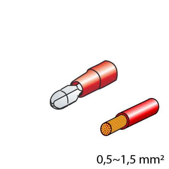 ΦΙΣΑΚΙΑ 4mm (10τμχ.) Ακροδέκτες Καλωδίων