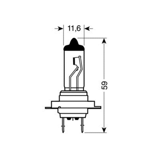 H7 ΑΛΟΓΟΝΟΥ 12V/60/55W PX26d ΛΑΜΠΑ Λάμπες