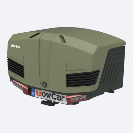 ΜΠΑΓΚΑΖΙΕΡΑ ΚΟΤΣΑΔΟΡΟΥ 400 LT TOWBOX V3 CAMPER GREEN (ΠΡΑΣΙΝΟ) ΜΕ LED ΦΑΝΑΡΙΑ Μπαγκαζιέρες Κοτσαδόρου