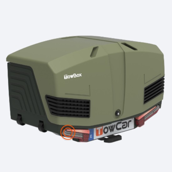 ΜΠΑΓΚΑΖΙΕΡΑ ΚΟΤΣΑΔΟΡΟΥ 400 LT TOWBOX V3 CAMPER GREEN (ΠΡΑΣΙΝΟ) ΜΕ LED ΦΑΝΑΡΙΑ Μπαγκαζιέρες Κοτσαδόρου