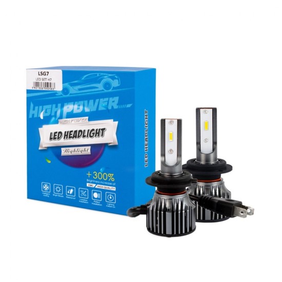 H7  12>24V 6.500K 6.400lm 50W CSP1860 LED LSG SERIES +300% KIT M-TECH - 2 ΤΕΜ. Λάμπες