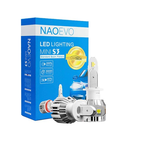 ΛΑΜΠΑ LED MINI S3-H1 30W WHITE COLOR (6500K) NAOEVO 