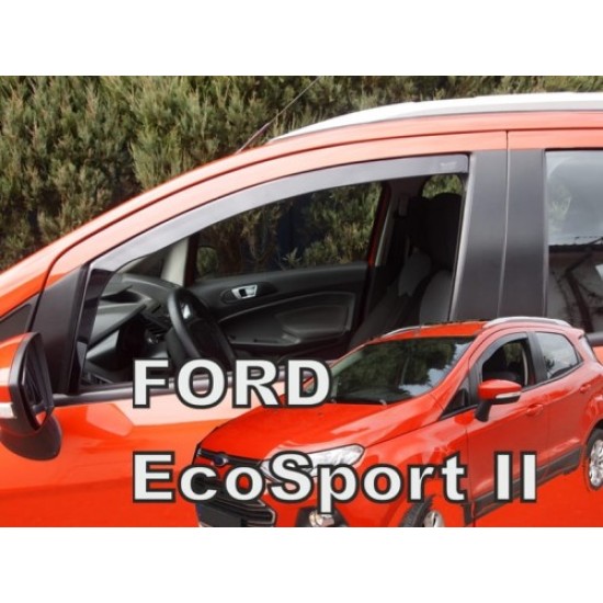 FORD ECOSPORT (ΙΙ) 5D 2013+ ΖΕΥΓΑΡΙ ΑΝΕΜΟΘΡΑΥΣΤΕΣ ΑΠΟ ΕΥΚΑΜΠΤΟ ΦΙΜΕ ΠΛΑΣΤΙΚΟ HEKO - 2 ΤΕΜ. Ανεμοθραύστες