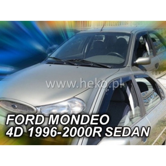 FORD MONDEO (MK2) 4D/5D 1996-2000 ΣΕΤ ΑΝΕΜΟΘΡΑΥΣΤΕΣ ΑΥΤΟΚΙΝΗΤΟΥ ΑΠΟ ΕΥΚΑΜΠΤΟ ΦΙΜΕ ΠΛΑΣΤΙΚΟ HEKO - 4 ΤΕΜ. Ανεμοθραύστες