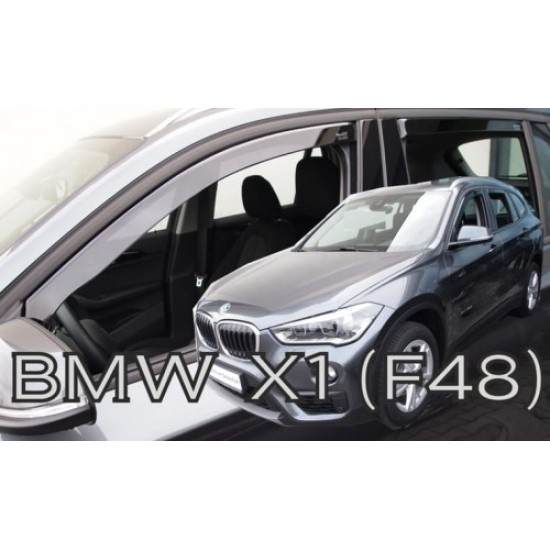 BMW X1 (F48) 5D 2015+ ΣΕΤ ΑΝΕΜΟΘΡΑΥΣΤΕΣ ΑΥΤΟΚΙΝΗΤΟΥ ΑΠΟ ΕΥΚΑΜΠΤΟ ΦΙΜΕ ΠΛΑΣΤΙΚΟ HEKO - 4 ΤΕΜ. Ανεμοθραύστες