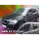 BMW X3 (F25) 5D 2010-2017 ΣΕΤ ΑΝΕΜΟΘΡΑΥΣΤΕΣ ΑΥΤΟΚΙΝΗΤΟΥ ΑΠΟ ΕΥΚΑΜΠΤΟ ΦΙΜΕ ΠΛΑΣΤΙΚΟ HEKO - 4 ΤΕΜ. Ανεμοθραύστες