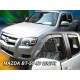 MAZDA ΒΤ50 2D/4D / FORD RANGER 2D 2007+ ΖΕΥΓΑΡΙ ΑΝΕΜΟΘΡΑΥΣΤΕΣ ΑΠΟ ΕΥΚΑΜΠΤΟ ΦΙΜΕ ΠΛΑΣΤΙΚΟ HEKO - 2 ΤΕΜ. ΑΝΕΜΟΘΡΑΥΣΤΕΣ