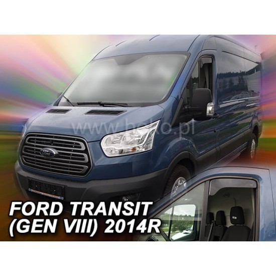 FORD TRANSIT VIII 2013> (ΚΟΝΤΟΣ - ΜΙΣΟ ΜΟΝΟ ΠΑΝΩ) ΖΕΥΓΑΡΙ ΑΝΕΜΟΘΡΑΥΣΤΕΣ ΑΠΟ ΕΥΚΑΜΠΤΟ ΦΙΜΕ ΠΛΑΣΤΙΚΟ HEKO - 2 ΤΕΜ. Ford